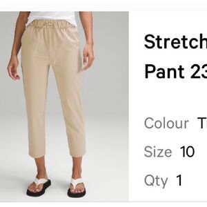 Lululemon Stretch High-Rise Cropped Pants